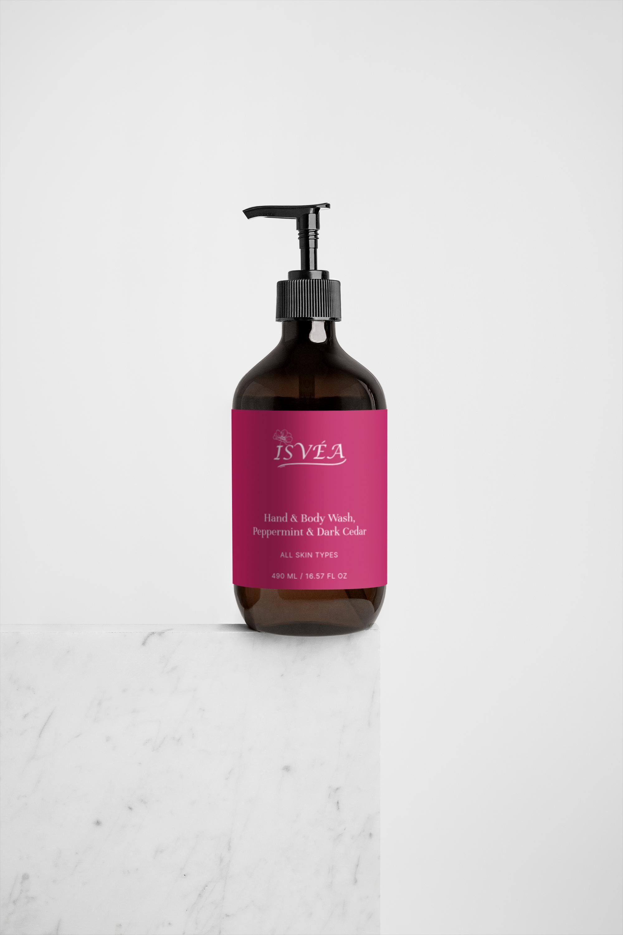 Hand & Body Wash, Peppermint & Dark Cedar | ISVÉA